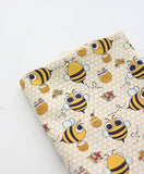 Animal) HoneyBee Character Fabric made in Korea by Half Yard