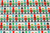 くるみ割り人形のクリスマス兵士のプリント生地(ライリー・ブレイク製、半ヤード)