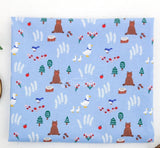 韓国製のメドウベアダック柄生地(半ヤード単位)