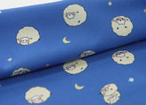 Kawaii Circle Sheep Fabric made in Korea by Half Yard Digital Textile Printing