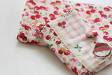 Cherry Flowers Patterned Fabric made in Korea by Half Yard DTP(Digital Textile Printing)