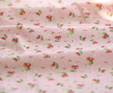 Cherry Flowers Patterned Fabric made in Korea by Half Yard DTP(Digital Textile Printing)