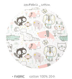 Animals Patterned Fabric made in Korea by Half Yard Digital Textile Printing