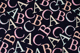 Oh Baby ABC Tossed Cotton Fabric by Michael Miller by the Half Yard