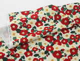 Camellia Flowers Patterned Fabric made in Korea by Half Yard Oxford