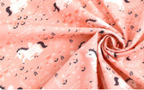 Meadow Unicorn Patterned Fabric made in Korea by the Half Yard