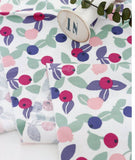 韓国製ブルーベリー柄生地 ハーフヤード