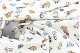Cat Kitten Patterned Fabric made in Korea by Half Yard Digital Textile Printing