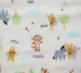 Organic Double Gauze Disney Winnie the Pooh Licensed Fabric made in Korea by the Half Yard