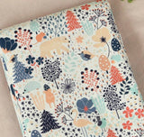 ハーフヤードデジタルテキスタイルプリントによる韓国製森の動物柄生地