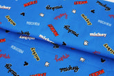 Disney Mickey Mouse Cotton Fabric printed in Korea by the Half Yard