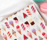 Popsicle Ice Cream Bar Candy Patterned Fabric made in Korea by the Half Yard DTP
