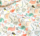 韓国製のかわいい恐竜フレンズ生地(ハーフヤード)