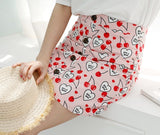 韓国製のハートチェリー生地(半ヤード)