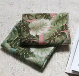 モンステラ柄生地 韓国製 半ヤード 45 x 140cm 18" x 55"、コットンリネン