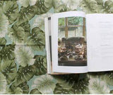 モンステラ柄生地 韓国製 半ヤード 45 x 140cm 18" x 55"、コットンリネン