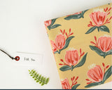 Tropical Flowers Floral Patterned Fabric made in Korea by the Half Yard