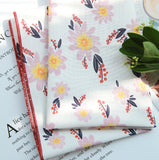 Tropical Flowers Floral Patterned Fabric made in Korea by the Half Yard