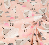 韓國半碼羊圖案布料