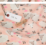 韓國半碼羊圖案布料