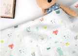 Animals Moon Star Sun Kids Patterned Fabric made in Korea by the Half Yard