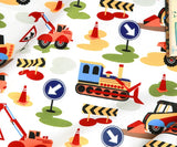 建設車両 重機 韓国製生地 半ヤード単位