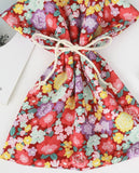 Retro Vintage Flowers Floral Patterned Fabric made in Korea by the Half Yard