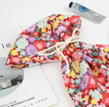 Retro Vintage Flowers Floral Patterned Fabric made in Korea by the Half Yard