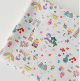 Little Penguin Pororo, Crong, Eddy, Loopy, Petty Korean Anime Character Fabric made in Korea by the Half Yard