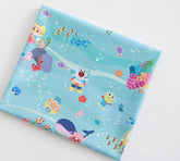 Little Penguin Pororo, Crong, Eddy, Loopy, Petty Korean Anime Character Fabric made in Korea by the Half Yard