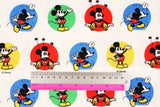 Disney Classic Mickey Mouse Cotton Antibiosis Fabric printed in Korea by the Half Yard