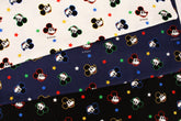Disney Mickey Mouse Face Cotton Antibiosis Fabric printed in Korea by the Half Yard
