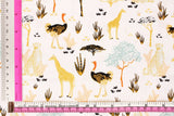 Safari Dreams Ostrich Giraffe Cheetah Fabric Camelot Fabric by the Half Yard
