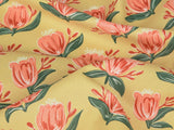 Tropical Flowers Floral Patterned Fabric made in Korea by the Half Yard