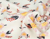 Tropical Flowers Floral Patterned Fabric made in Korea by the Half Yard