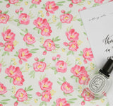 韓国製のチャノメレスの花柄生地(半ヤード単位)