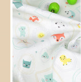Animals Moon Star Sun Kids Patterned Fabric made in Korea by the Half Yard