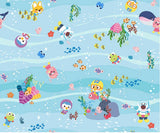 小さなペンギンのポロロ、クロン、エディ、ルーピー、ペティ 韓国アニメキャラクター生地 韓国製 半ヤード単位