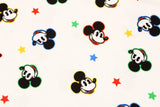 Disney Mickey Mouse Face Cotton Antibiosis Fabric printed in Korea by the Half Yard