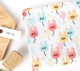 韓国製のバルーンラビットバニー柄生地(半ヤード単位)