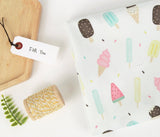 Popsicle Fruits Patterned Fabric made in Korea by the Half Yard