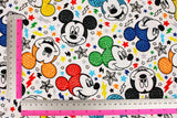 韓国でプリントされたディズニーミッキーマウスコットン生地(半ヤード単位)
