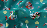 Christmas Disney Mickey Mouse Minnie Mouse Donald Duck Goofy Fabric made in Korea by the Half Yard