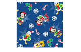 Christmas Disney Mickey Mouse Minnie Mouse Donald Duck Pluto Fabric made in Korea by the Half Yard