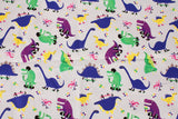 Half Yard 韓國製造卡哇伊恐龍圖案抗菌布料