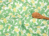 Four Leaf Clover Flowers Patterned Fabric made in Korea by the Half Yard