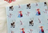 Disney Frozen Elsa Anna Olaf Sven Fabric printed in Korea by the Half Yard