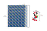 Christmas Disney Mickey Mouse Minnie Mouse Donald Duck Pluto Fabric made in Korea by the Half Yard