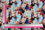 Disney Frozen Elsa Anna Olaf Kristoff Sven Fabric printed in Korea by the Half Yard