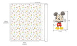 Organic Double Gauze Disney Mickey Minnie Mouse Licensed Fabric made in Korea by the Half Yard